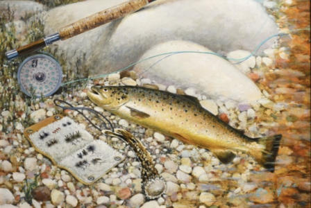Trout still life